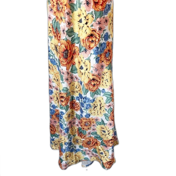 Hello Molly Sunlight Snaps Floral Midi Dress in Yellow Orange Flowers M NWOT - Picture 7 of 12